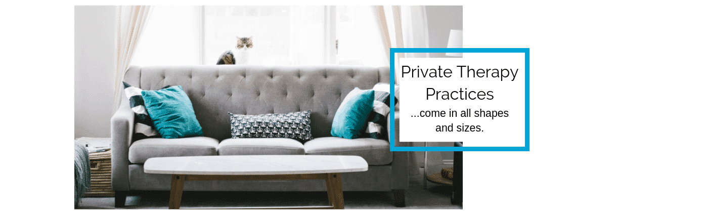 Private Therapy Practices - come in all shapes and sizes.