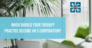 therapy practice s-corporation