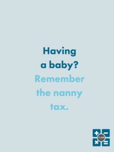 Having a baby affects taxes