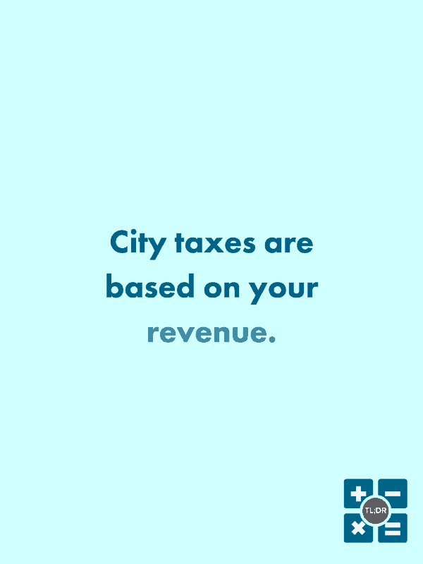 City taxes in Washington State