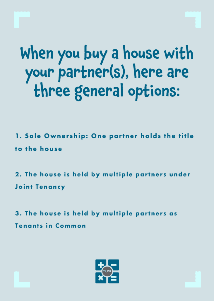 Options for buying a house unmarried