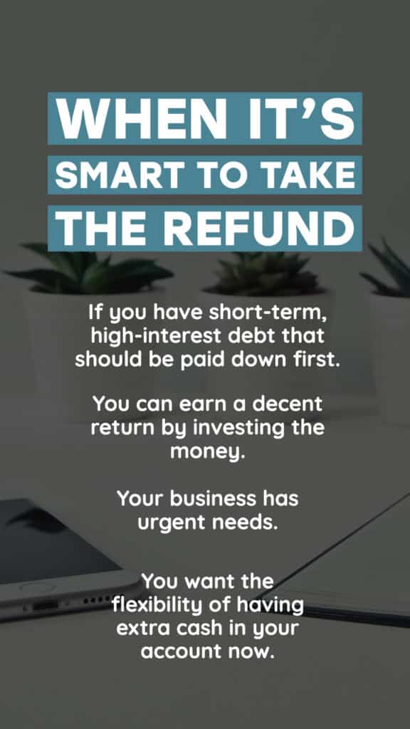 What it means to apply refund to taxes