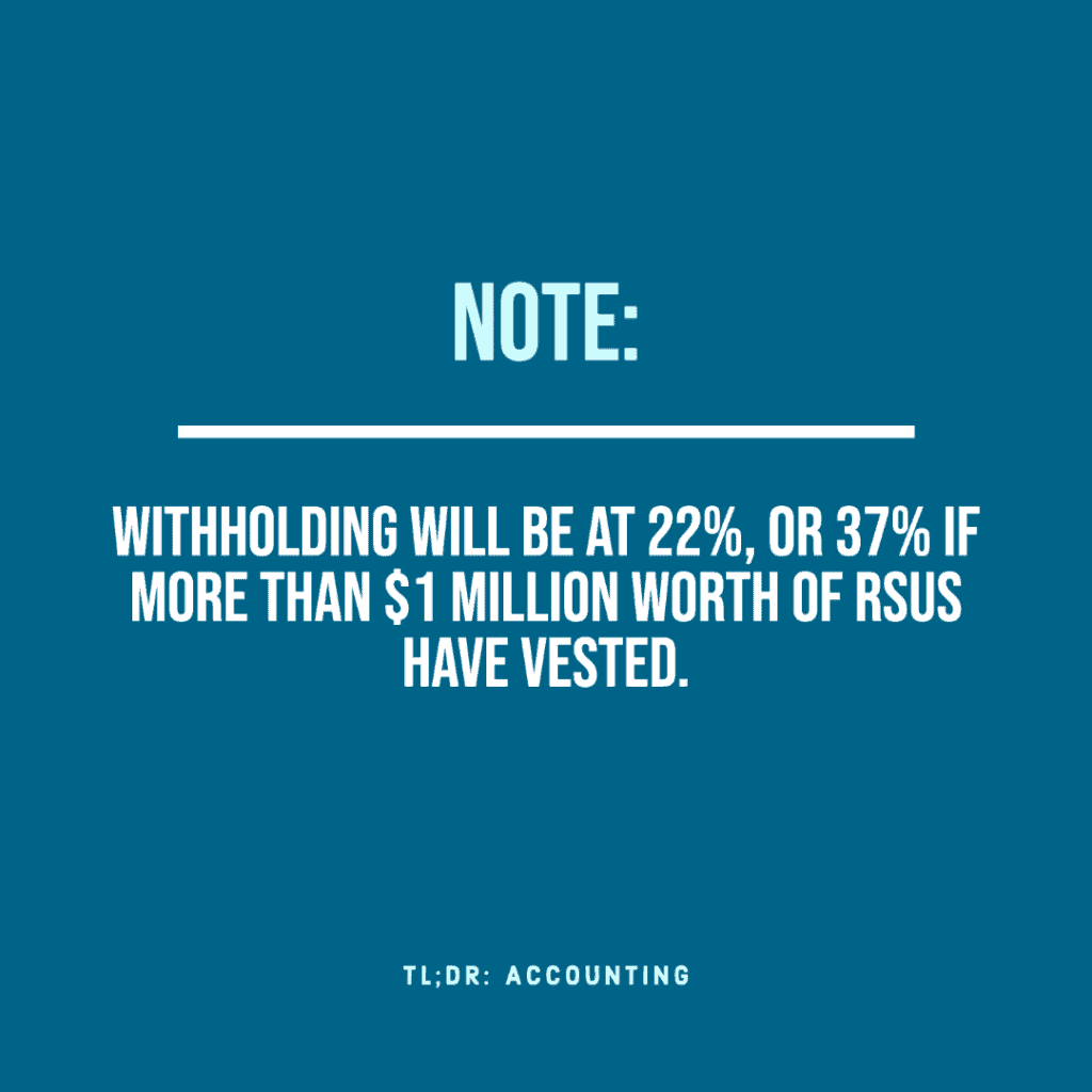 Restricted Stock Unit Taxes