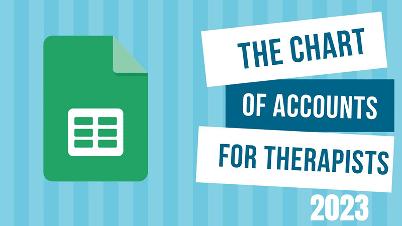 The Chart of Accounts for Therapists Download 2023